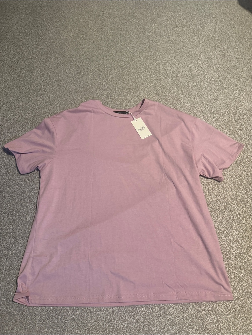 Women's Crew Neck Short Sleeve Tee in Light Lavender